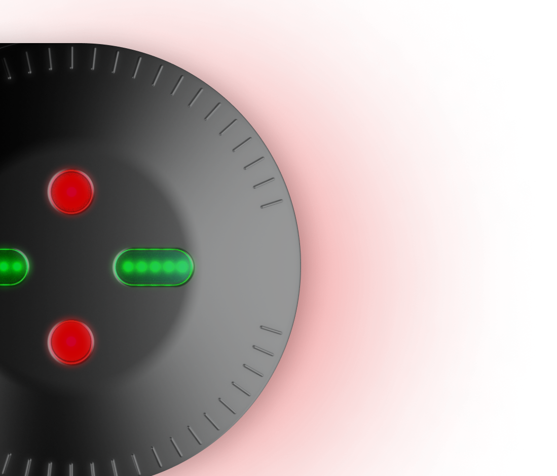 Watch case bottom — sensor view